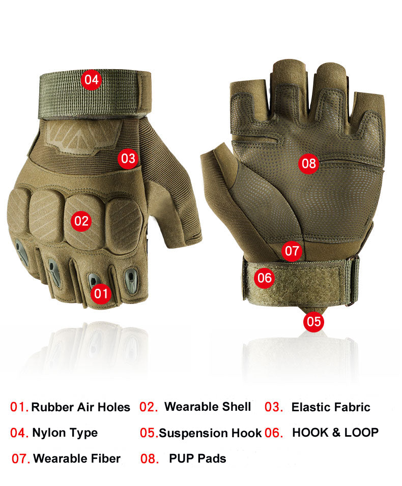 Tactical Gloves Half Finger Type
